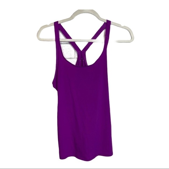 ATHLETA CAMISOLE PURPLE RACERBACK - Picture 2 of 5